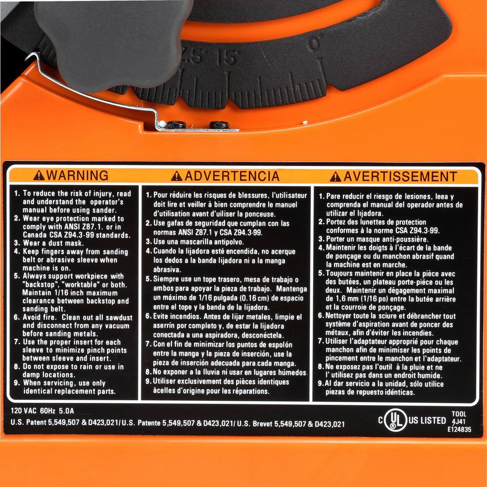 5 Amp Corded Oscillating Edge Belt/Spindle Sander - Image 8