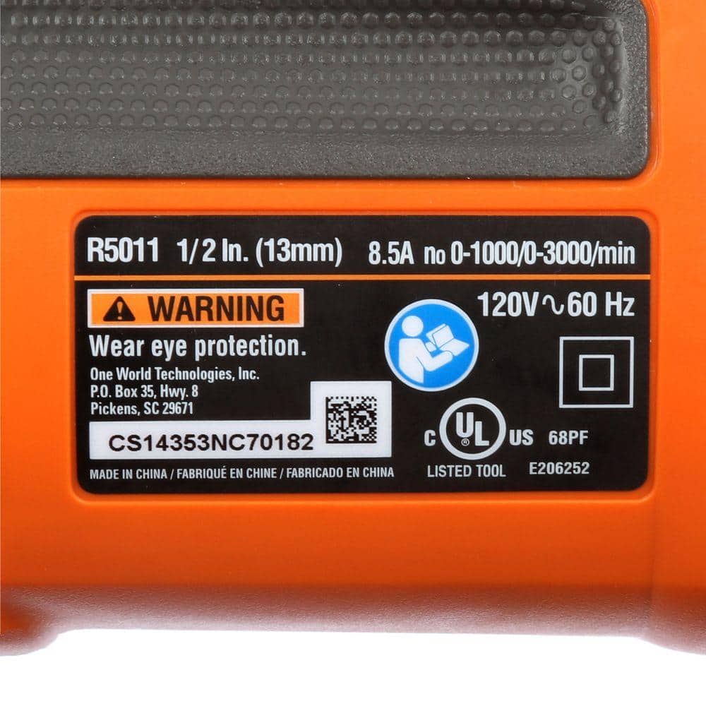 8.5 Amp Corded 1/2 in. Heavy-Duty Hammer Drill - Image 11