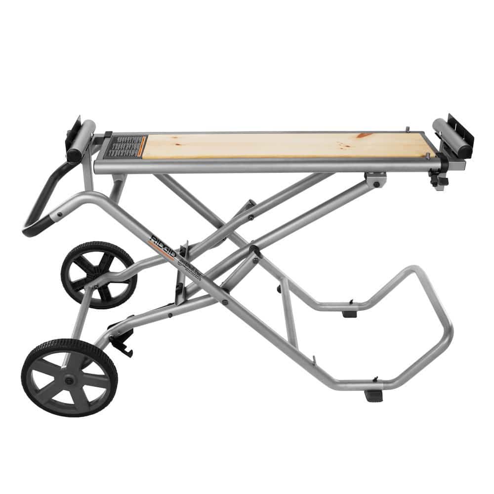 Foldable Mobile Miter Saw Stand with Mounting Braces - Image 8