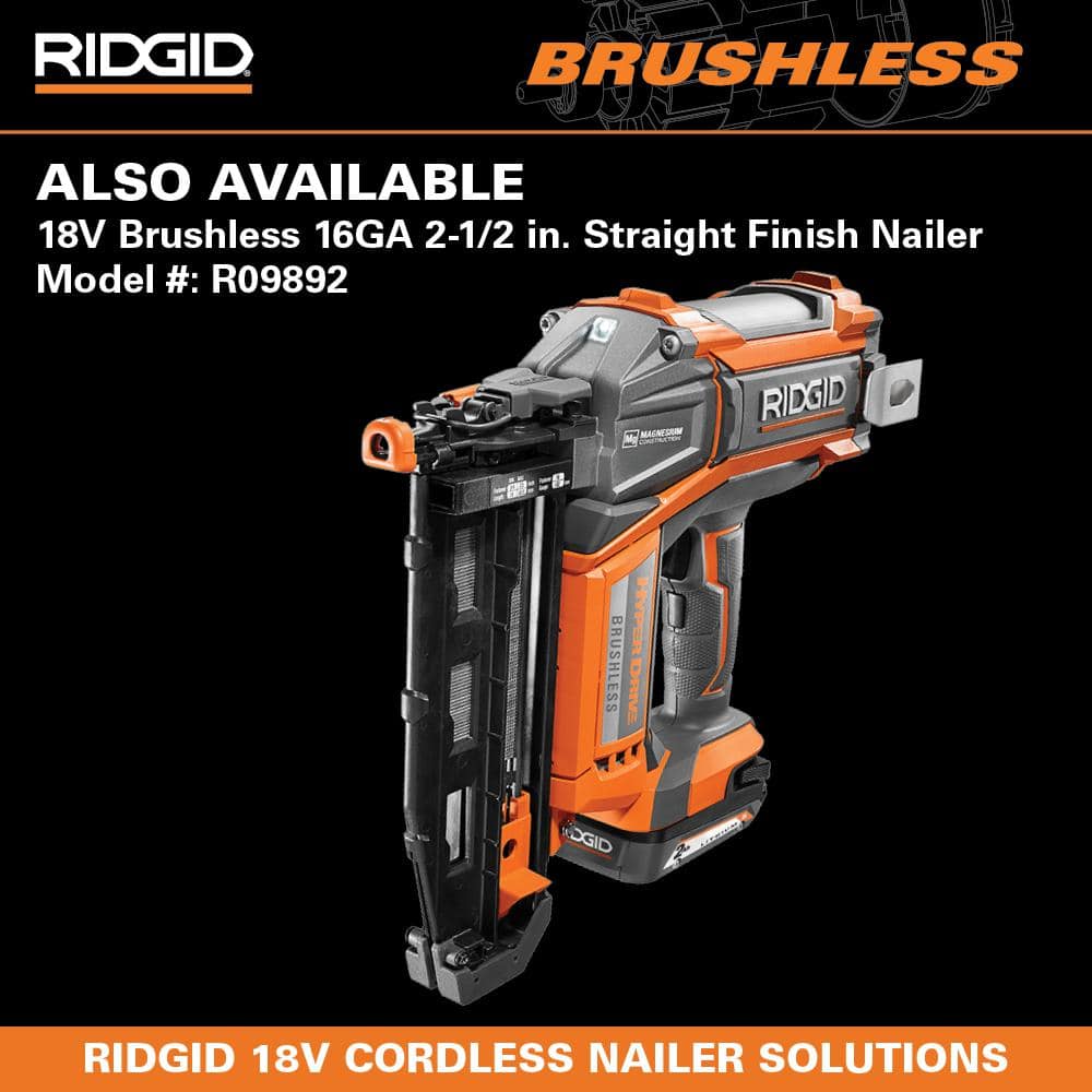 Pneumatic 16-Gauge 2-1/2 in. Straight Finish Nailer with CLEAN DRIVE Technology - Image 8
