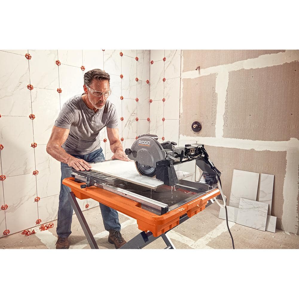9-Amp 7 in. Blade Corded  Wet Tile Saw with Stand - Image 11