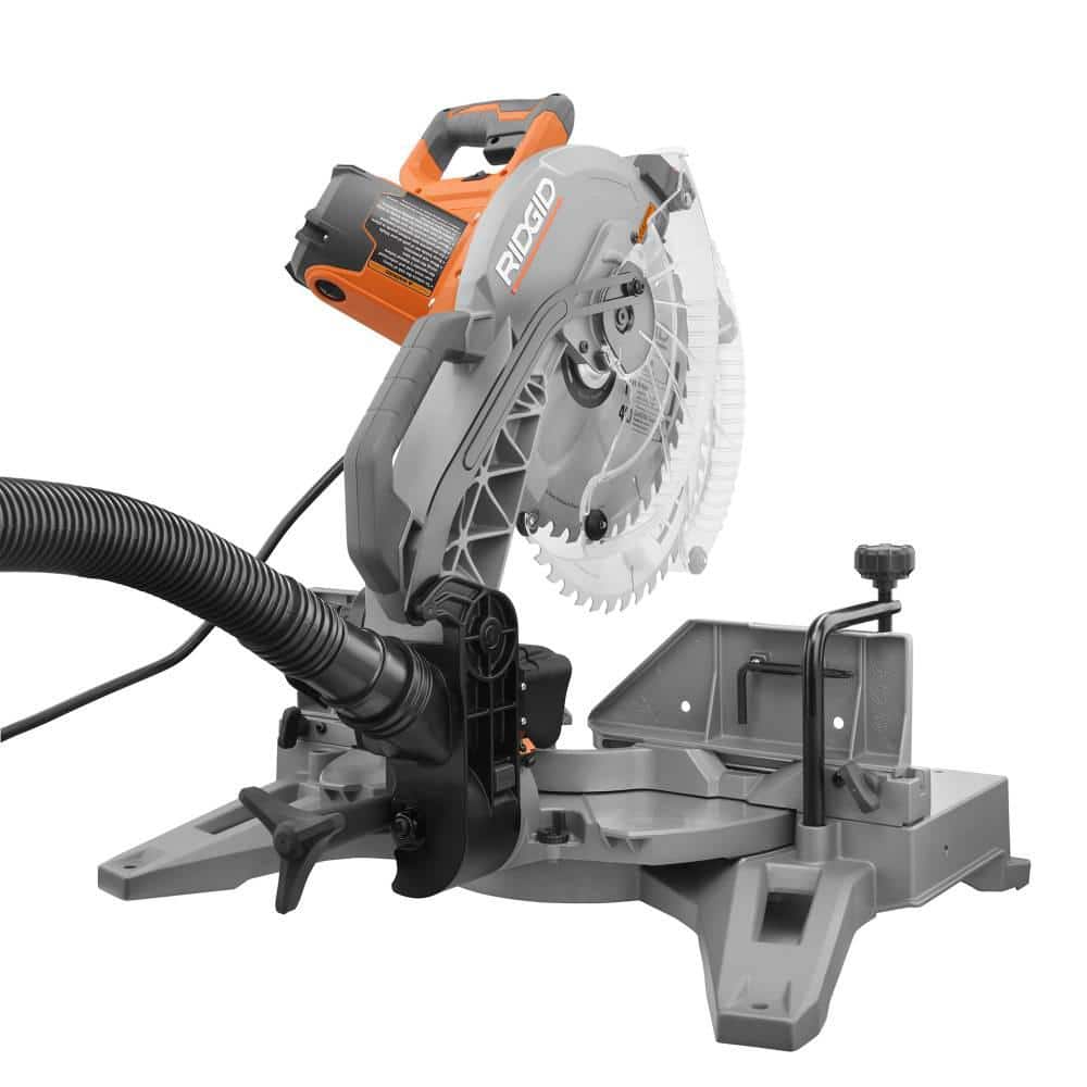 15 Amp Corded 12 in. Dual Bevel Miter Saw with LED Cutline Indicator - Image 8