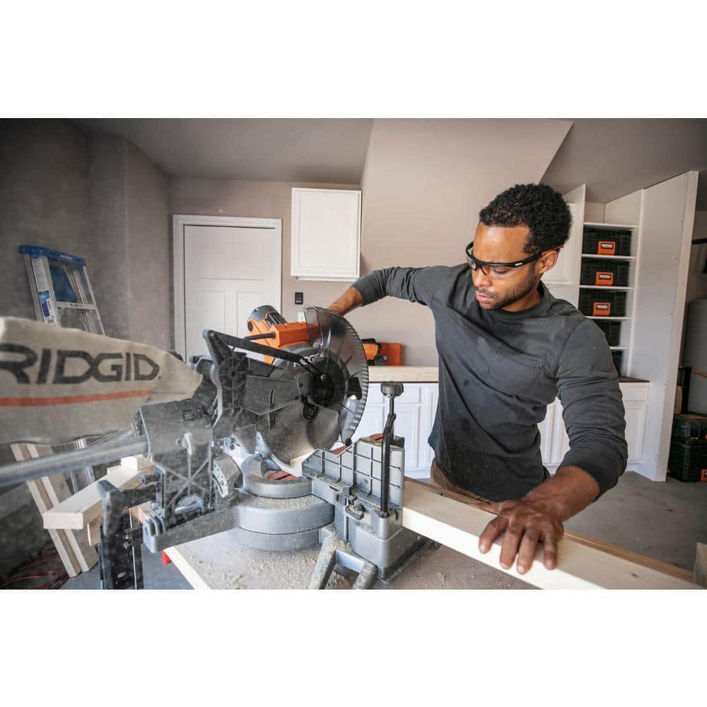 15 Amp Corded 12 in. Dual Bevel Sliding Miter Saw with 70 Deg. Miter Capacity and LED Cut Line Indicator - Image 3