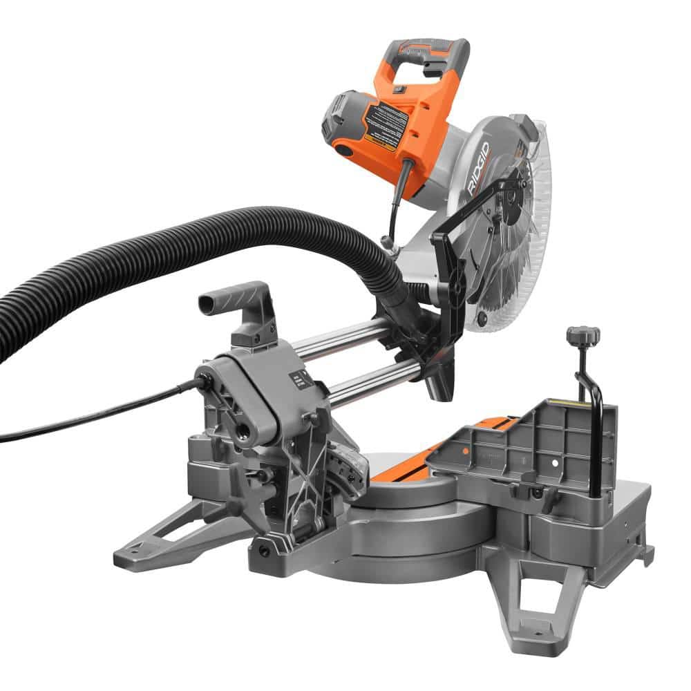 15 Amp Corded 12 in. Dual Bevel Sliding Miter Saw with 70 Deg. Miter Capacity and LED Cut Line Indicator - Image 7