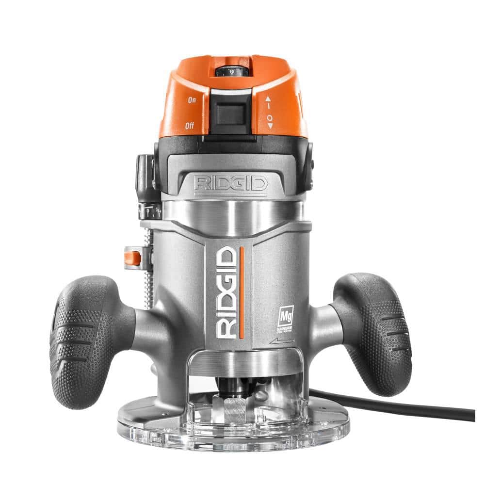11 Amp 2 HP 1/2 in. Heavy-Duty Fixed and Plunge Base Corded Router - Image 5