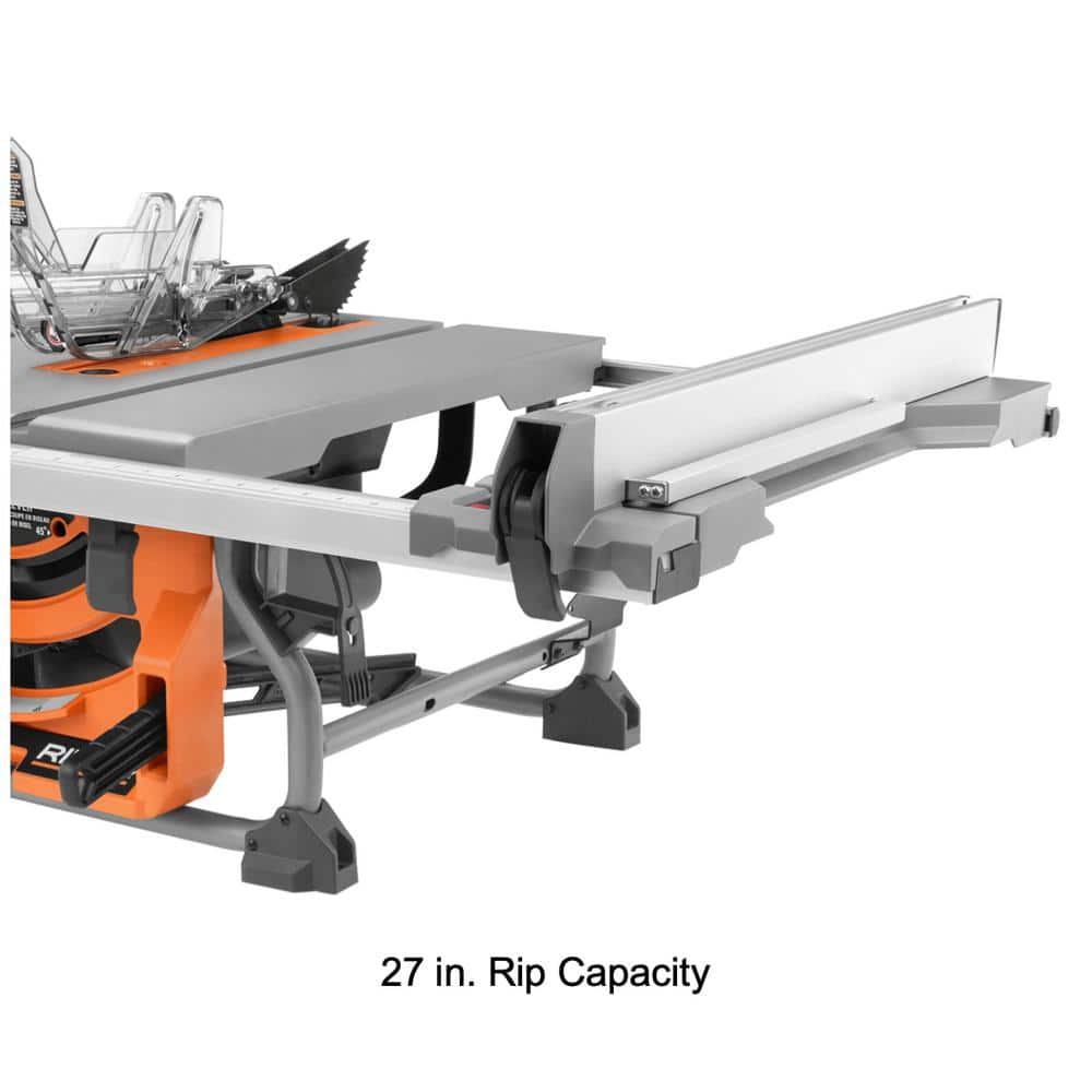 15 Amp 10 in. Portable Corded Jobsite Table Saw with Folding Stand - Image 7