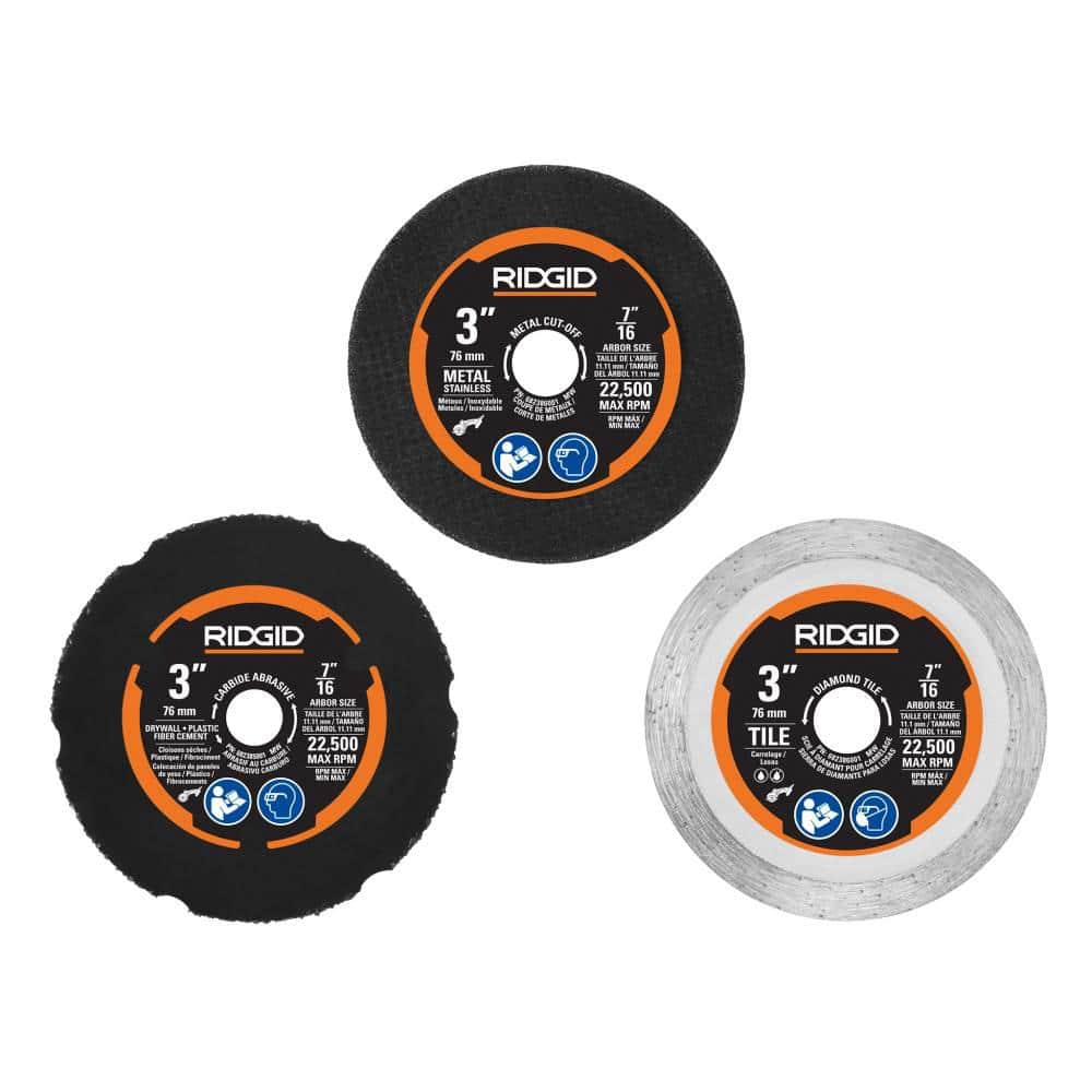18V SubCompact Brushless Cordless 3 in. Multi-Material Saw (Tool Only) with (3) Cutting Wheels - Image 8
