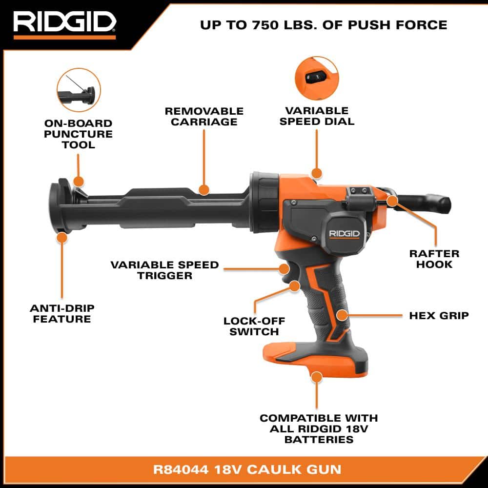 18V Cordless 10 oz. Caulk Gun and Adhesive Gun - Image 3