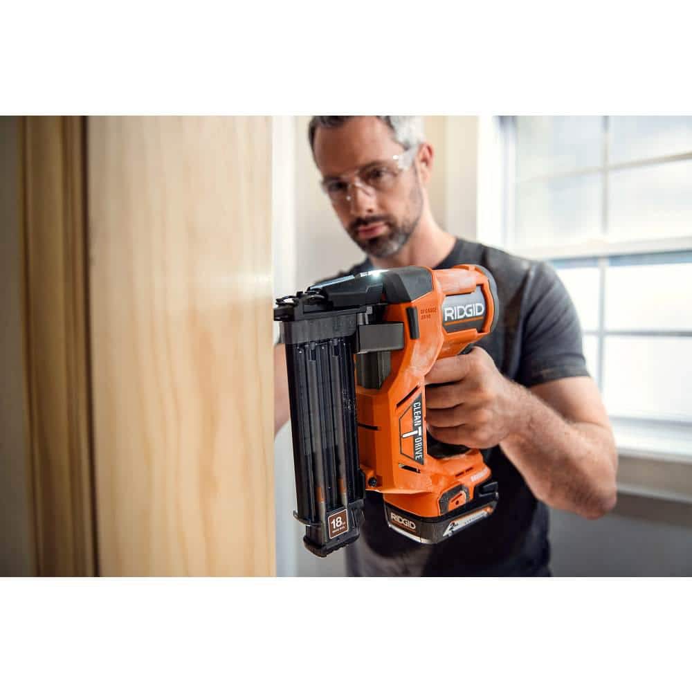 18V Brushless Cordless 18-Gauge 2-1/8 in. Brad Nailer (Tool Only) with CLEAN DRIVE Technology - Image 9
