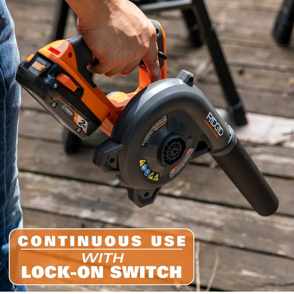 18V Lithium-Ion Cordless Compact Jobsite Blower with Inflator/Deflator Nozzle - Image 7