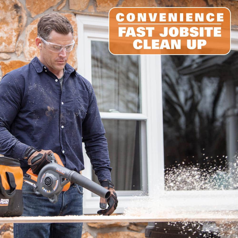 18V Lithium-Ion Cordless Compact Jobsite Blower with Inflator/Deflator Nozzle - Image 8