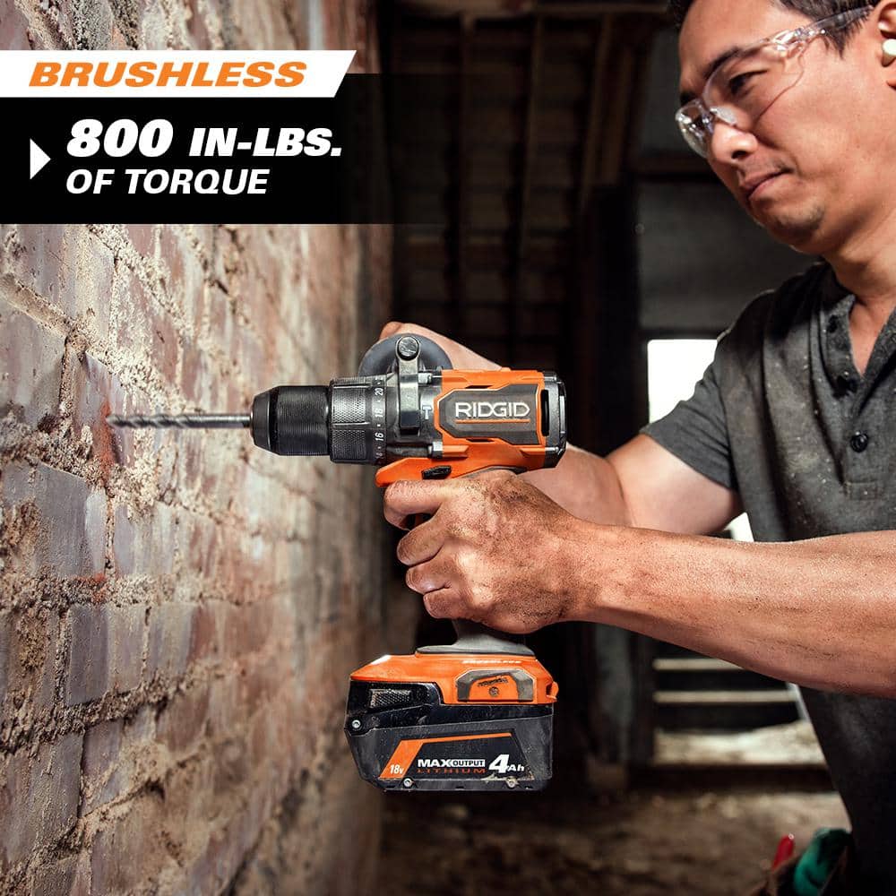 18V Brushless Cordless 1/2 in. Hammer Drill/Driver (Tool Only) - Image 4