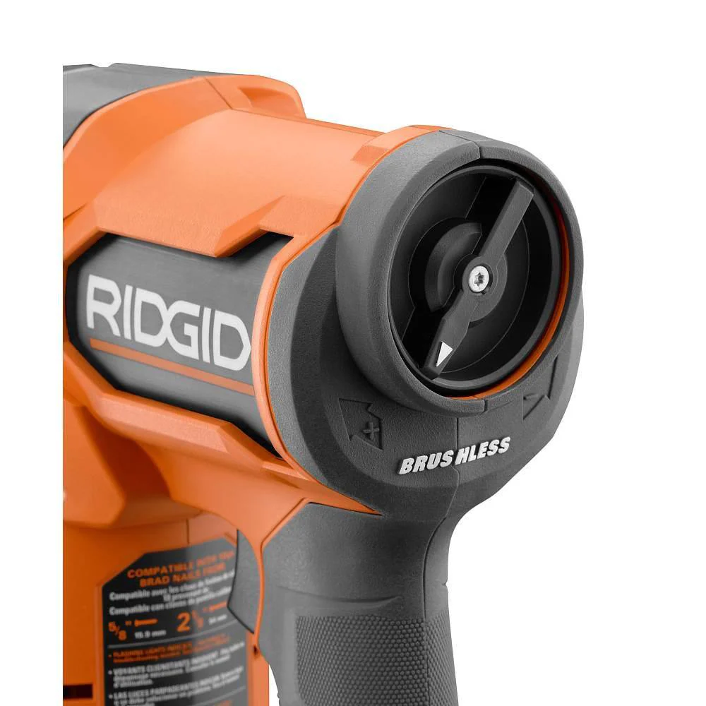 18V Brushless Cordless 18-Gauge 2-1/8 in. Brad Nailer with CLEAN DRIVE Technology with 2.0 Ah Battery and Charger - Image 8