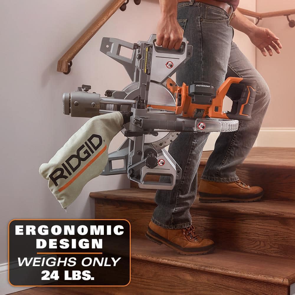 18V Brushless Cordless 7-1/4 in. Dual Bevel Sliding Miter Saw (Tool Only) - Image 6