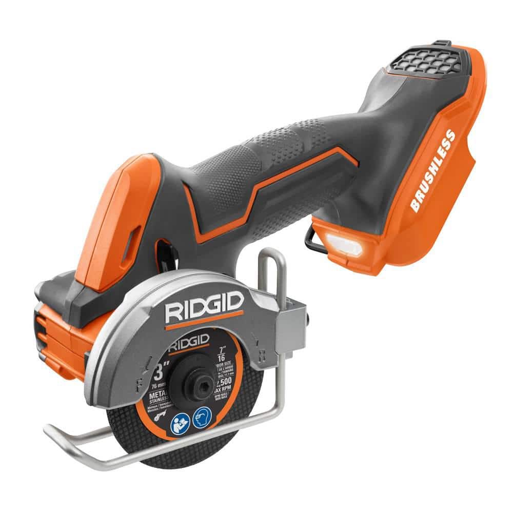 18V SubCompact Brushless Cordless 3 in. Multi-Material Saw Kit with (3) Cutting Wheels, 2.0 Ah Battery, and 18V Charger - Image 4