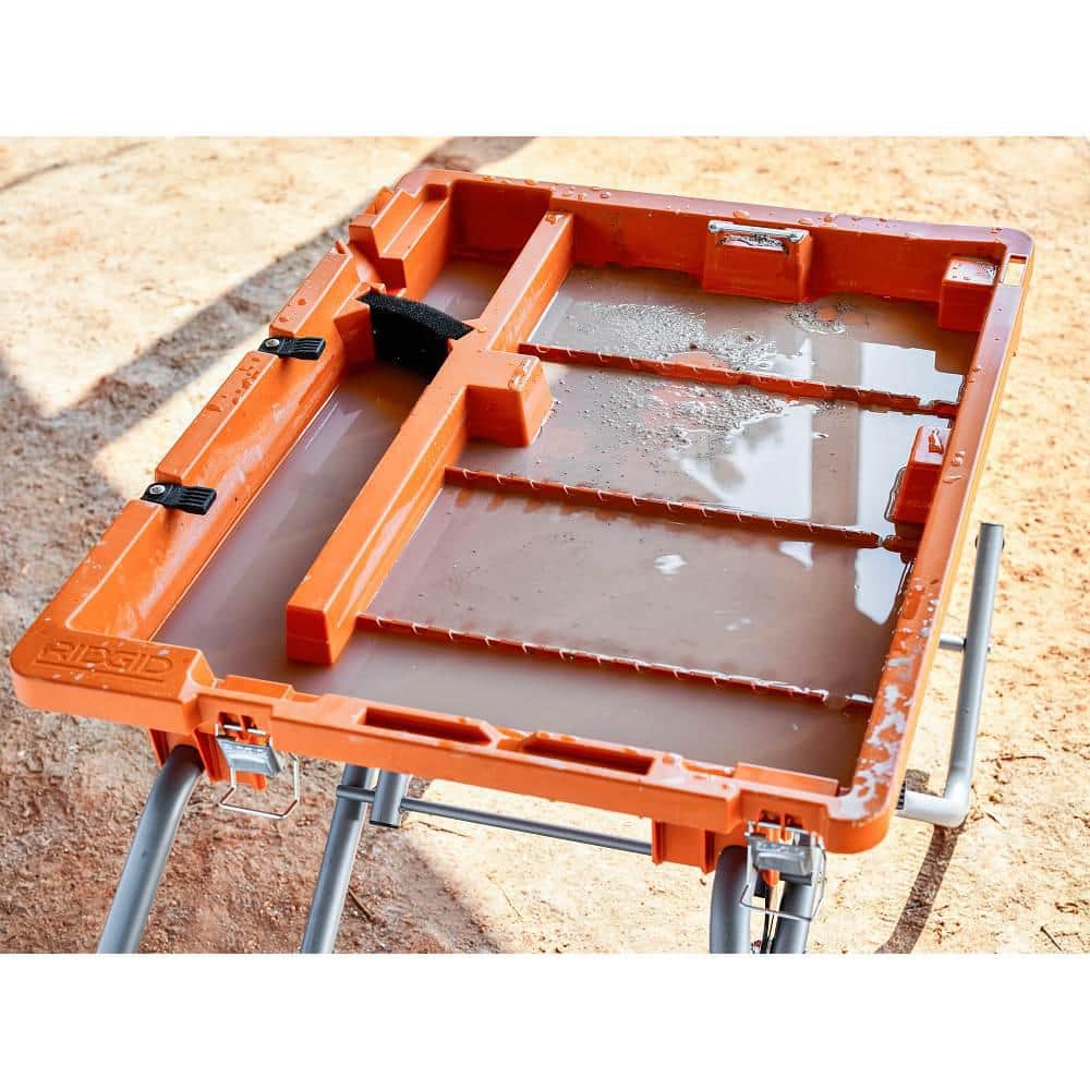 15 Amp 10 in. Wet Tile Saw with Portable Stand - Image 11