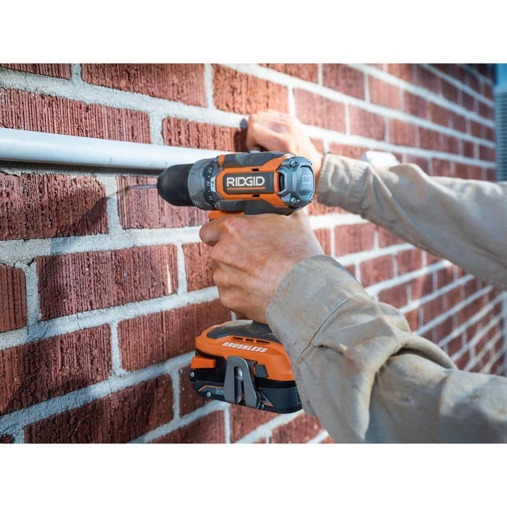 18V SubCompact Brushless 1/2 in. Hammer Drill Kit with (2) 2.0 Ah Batteries, Charger, and Bag - Image 10