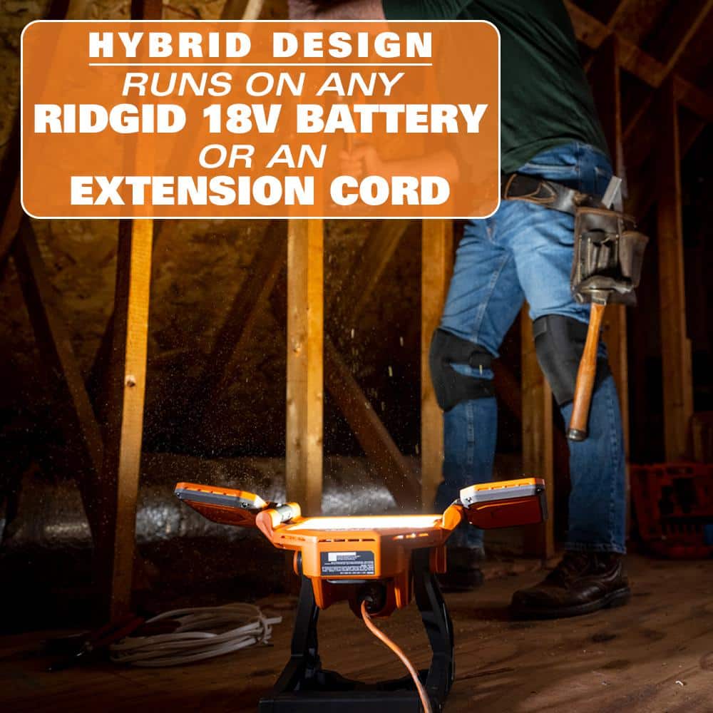 18V Cordless Hybrid LED Panel Light (Tool Only) - Image 4