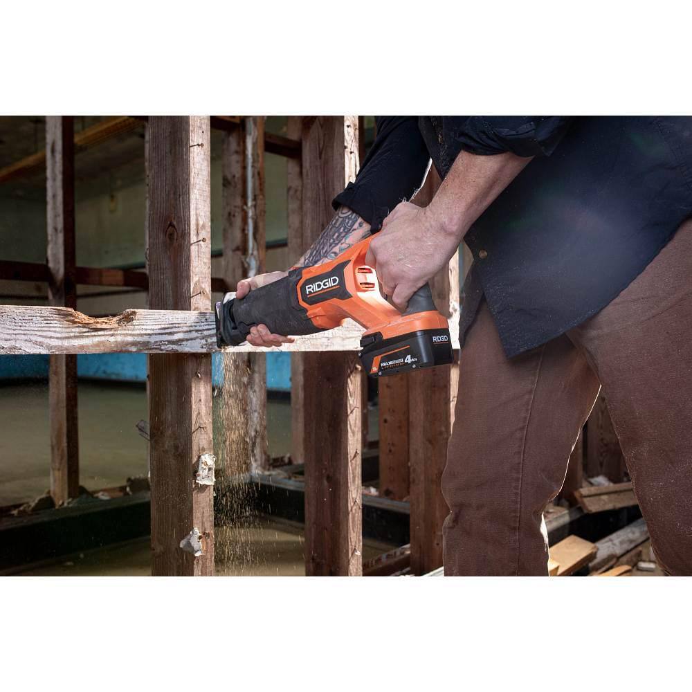 18V Brushless Cordless Reciprocating Saw Kit with (1) 4.0 Ah Battery and Charger - Image 8