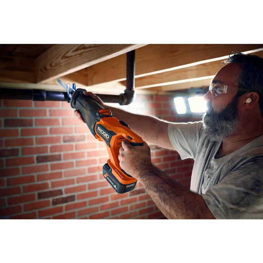 18V Brushless Cordless Reciprocating Saw Kit with (1) 4.0 Ah Battery and Charger - Image 9