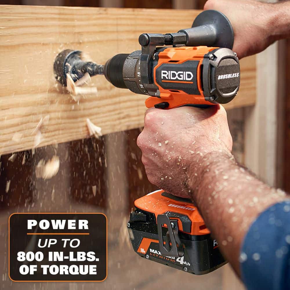 18V Brushless Cordless 2-Tool Combo Kit with Drill/Driver, Impact Driver, (2) Batteries, 18V Charger, and Tool Bag - Image 7