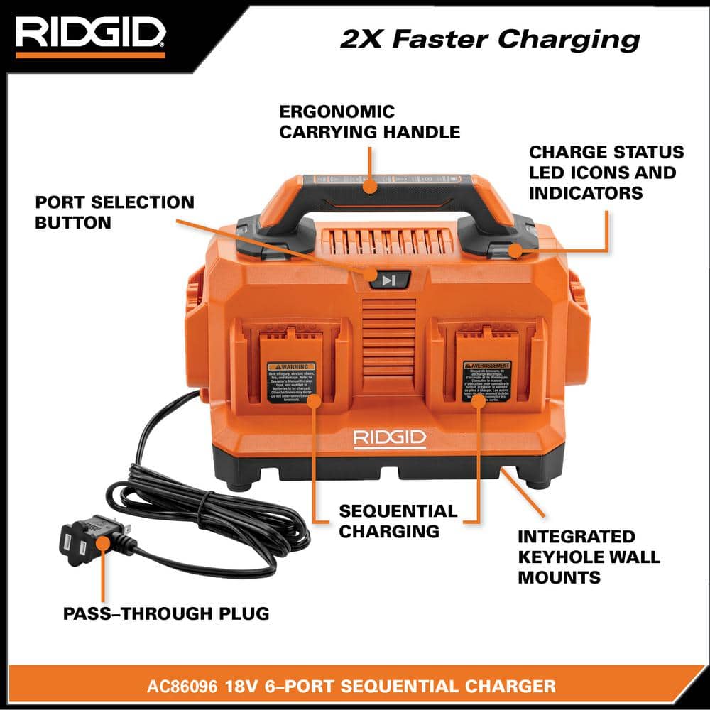 18V 6-Port Sequential Charger - Image 3