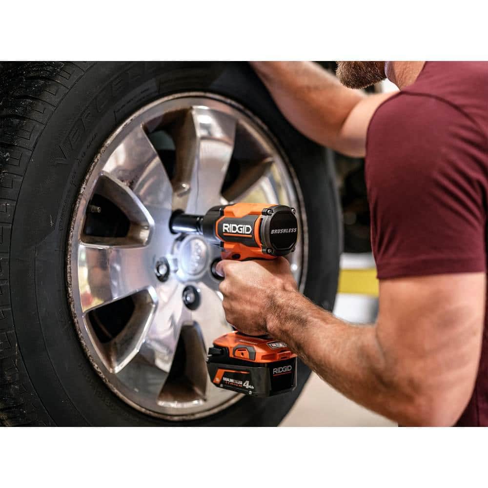 18V Brushless Cordless 4-Mode 1/2 in. Mid-Torque Impact Wrench with Friction Ring (Tool Only) - Image 6