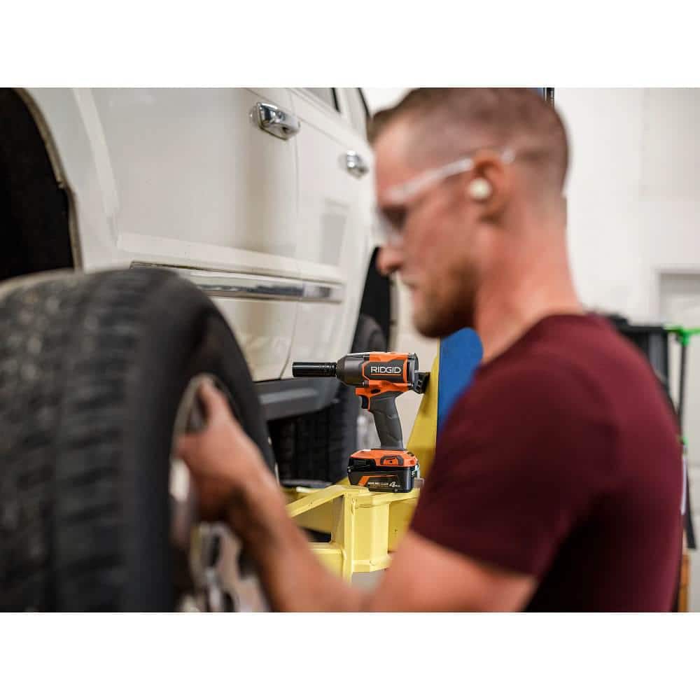 18V Brushless Cordless 1/2 in. Impact Wrench Kit with 4.0 Ah Battery and Charger - Image 8