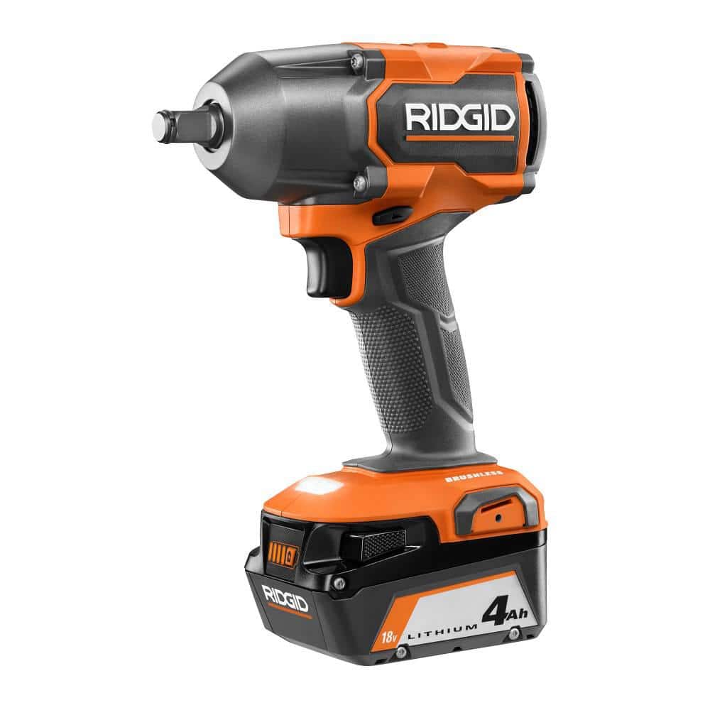 18V Brushless Cordless 1/2 in. Impact Wrench Kit with 4.0 Ah Battery and Charger - Image 9