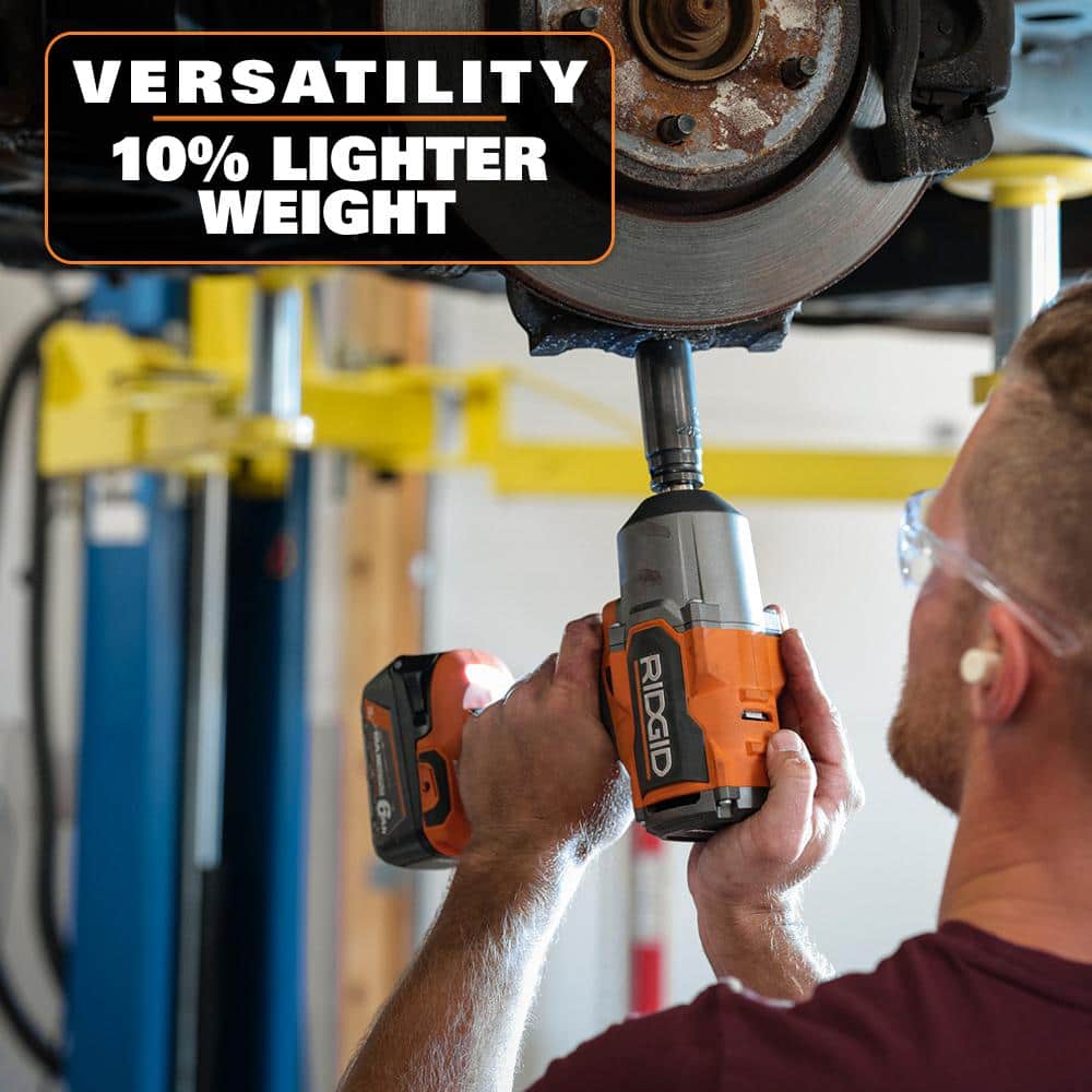 18V Brushless Cordless 4-Mode 1/2 in. High-Torque Impact Wrench Kit with 4.0 Ah Battery and Charger - Image 5