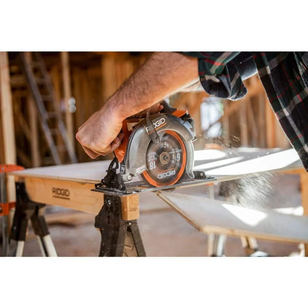 18V SubCompact Brushless Cordless 6-1/2 in. Circular Saw Kit with 4.0 Ah MAX Output Battery and Charger R8656KN - Image 10