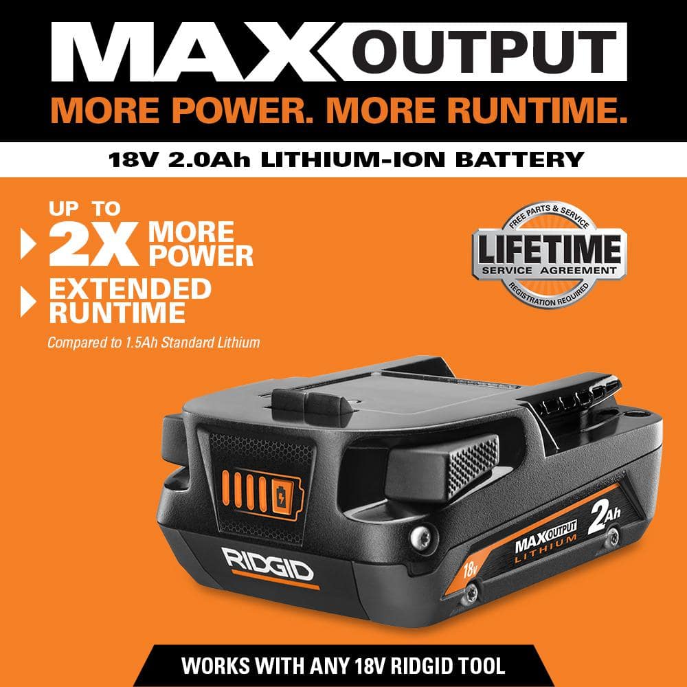 18V 2.0 Ah MAX Output Lithium-Ion Battery - Image 3