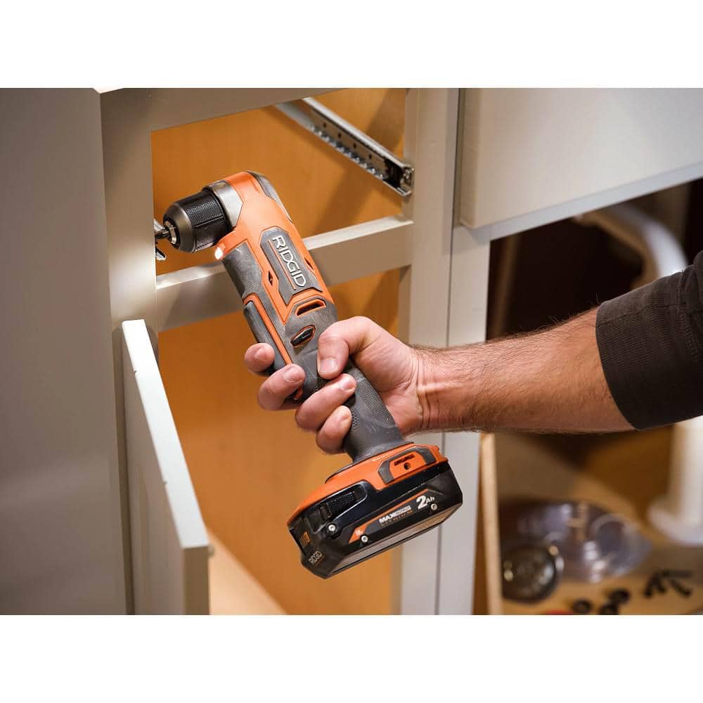 18V SubCompact Brushless Cordless 3/8 in. Right Angle Drill Kit with 2.0 Ah MAX Output Battery and Charger - Image 8
