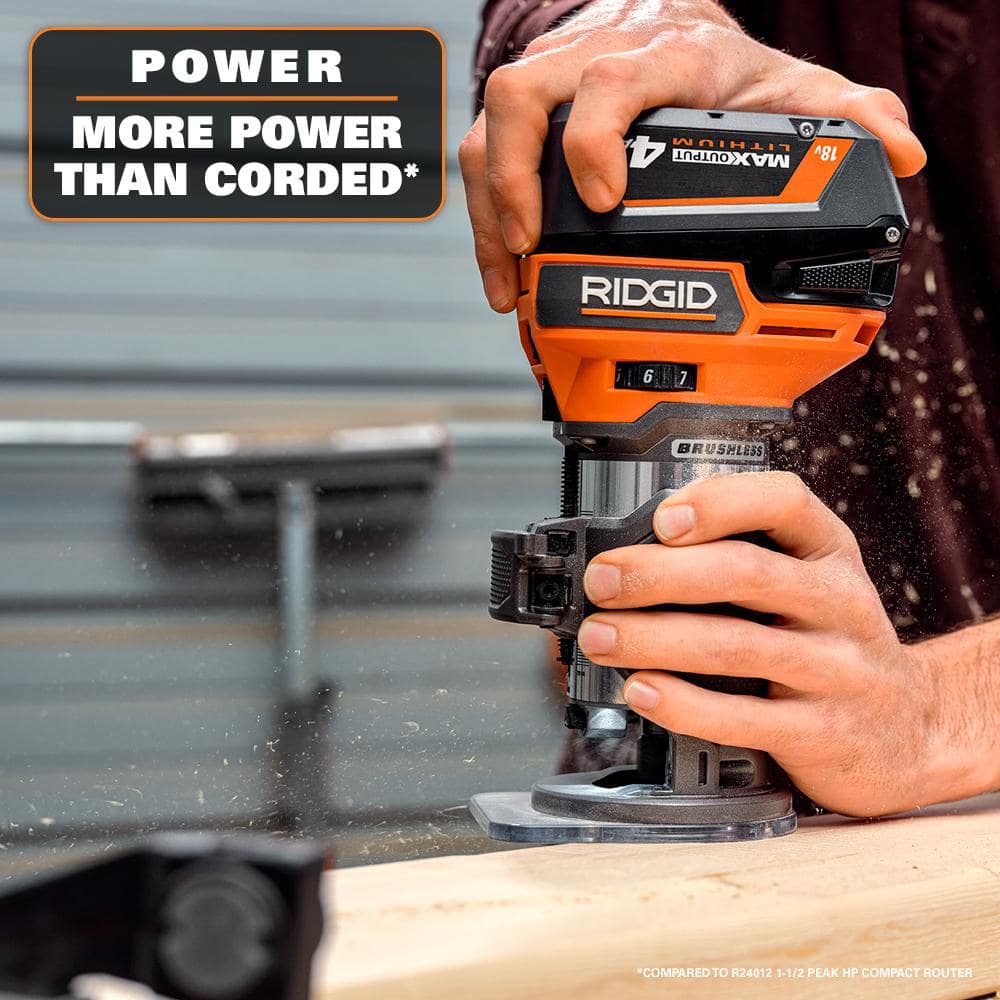 18V Brushless Cordless Compact Router (Tool Only) - Image 5