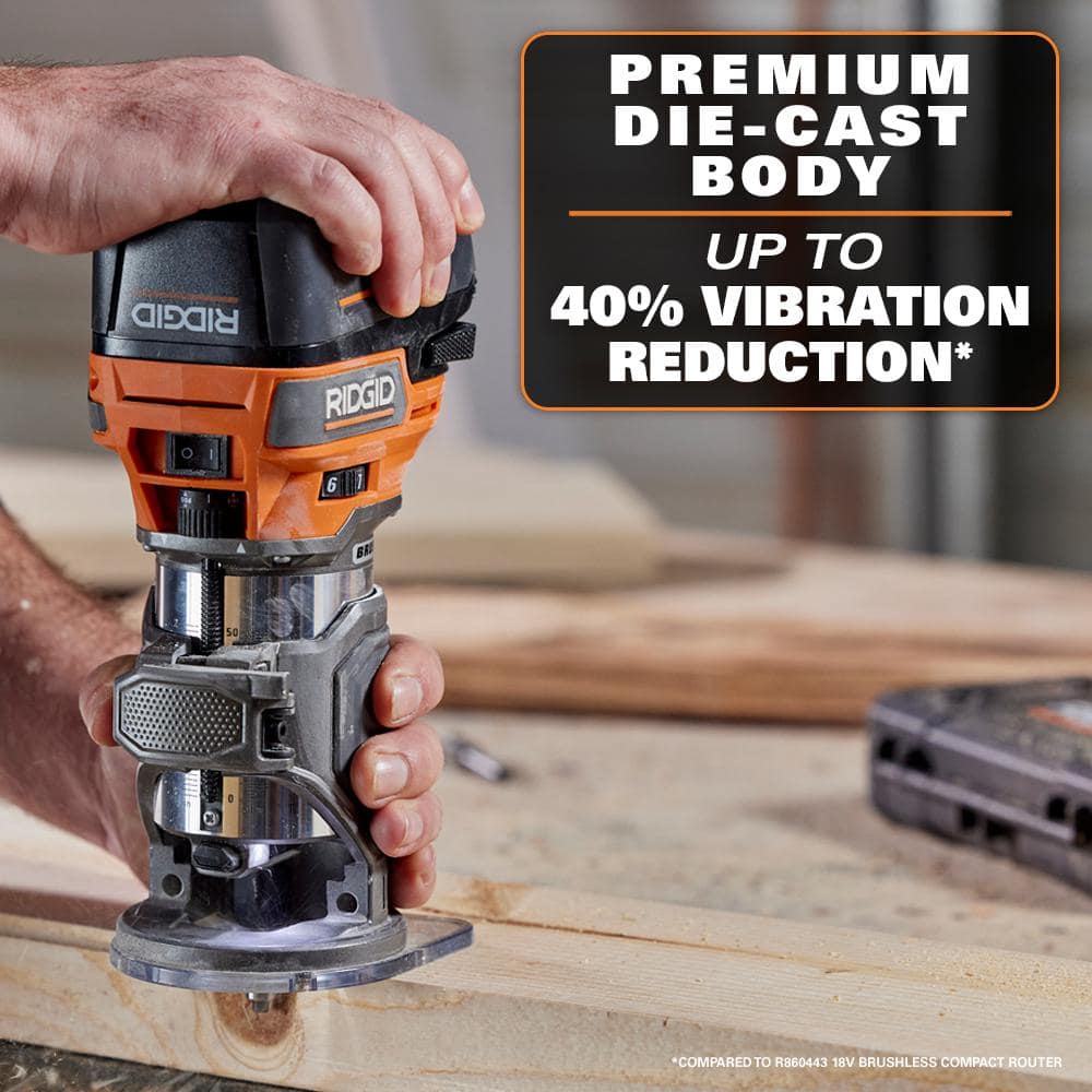 18V Brushless Cordless Compact Router (Tool Only) - Image 9