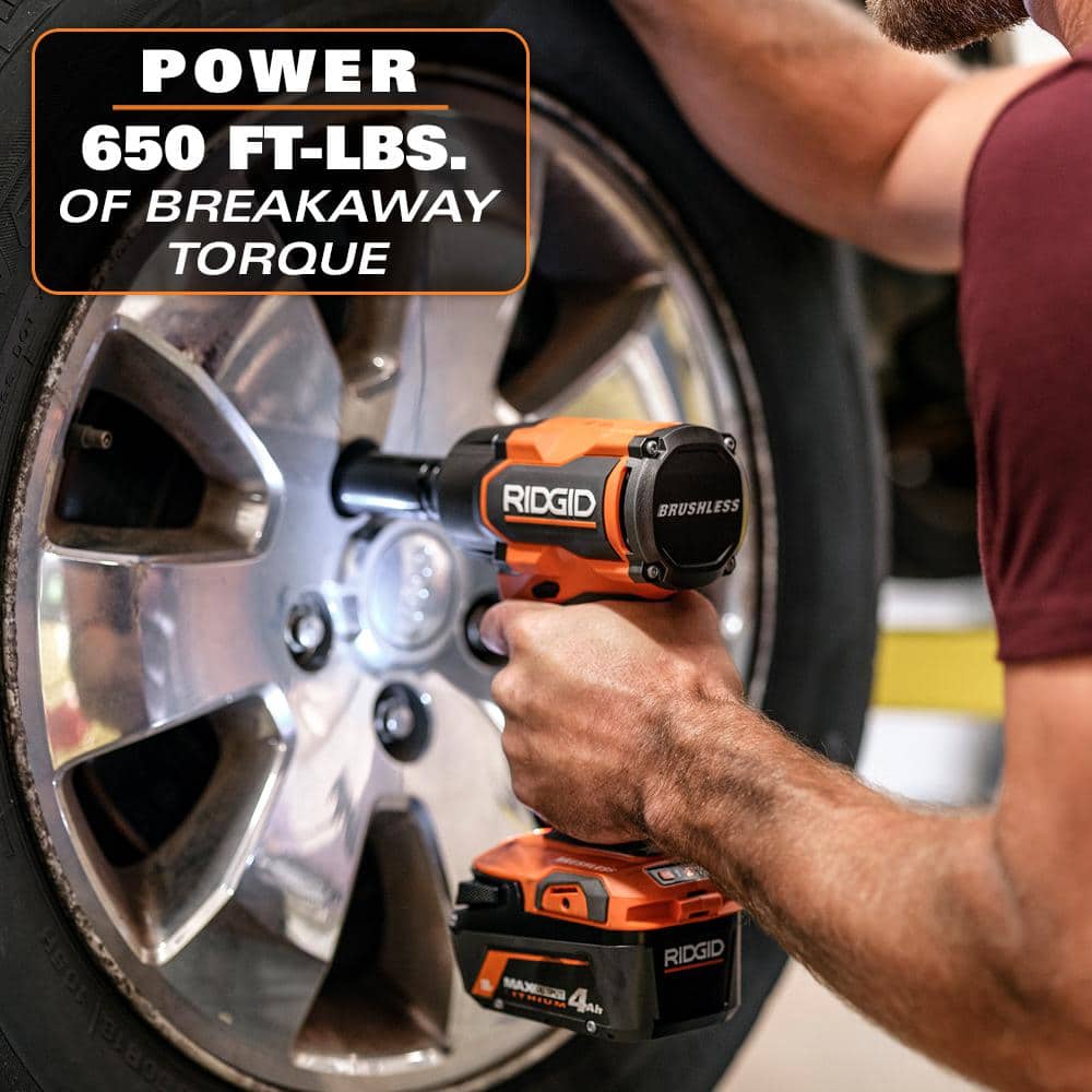18V Brushless 4-Mode 1/2 in. Mid-Torque Impact Wrench Kit with Pin Detent (Tool Only) - Image 4