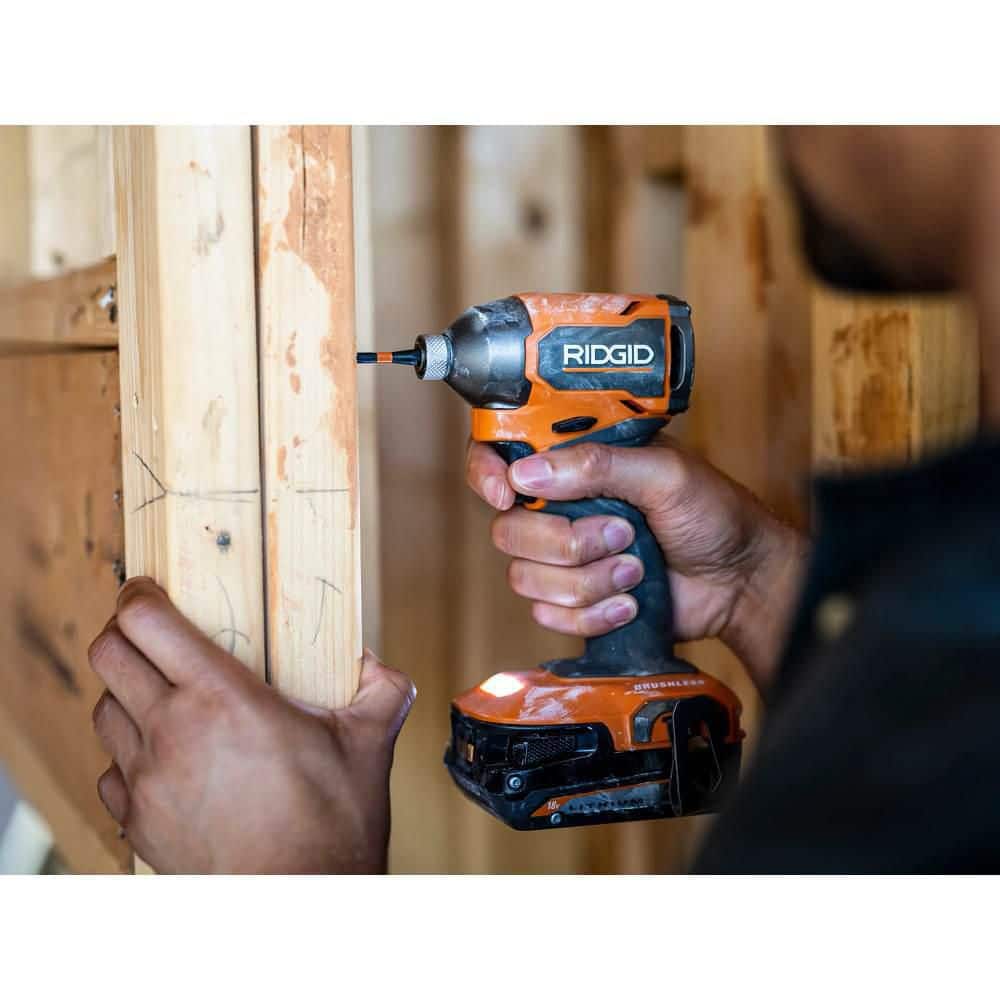18V SubCompact Brushless Cordless Impact Driver Kit with 2.0 Ah Battery, Charger, and Tool Bag - Image 8