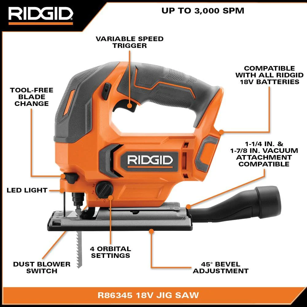 18V Cordless Jig Saw (Tool Only) - Image 3