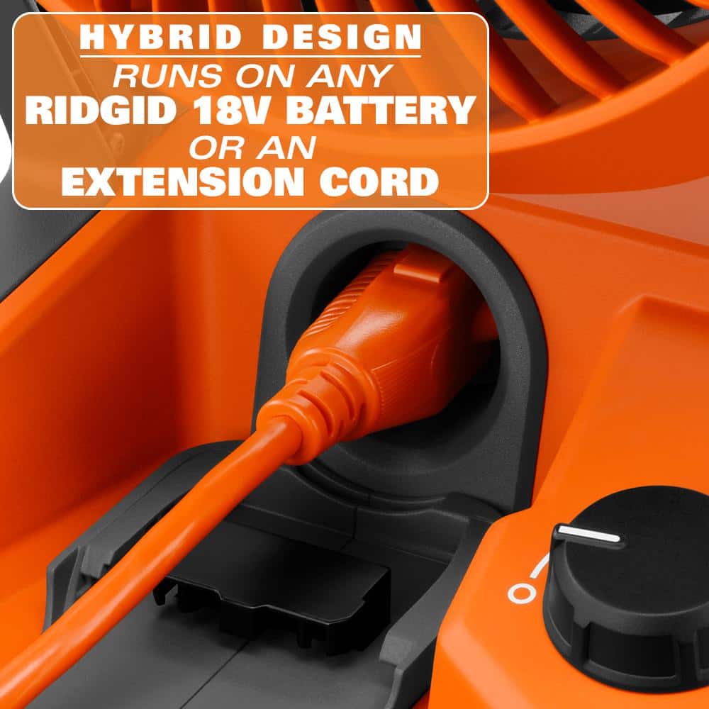 18V Cordless Jobsite Fan Kit with 4.0 Ah Battery and Charger - Image 6