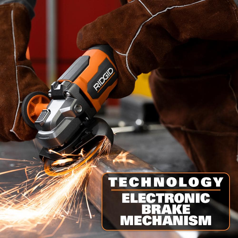 18V Brushless Cordless 4-1/2 in. Angle Grinder Kit with 4.0 Ah Battery and Charger - Image 6