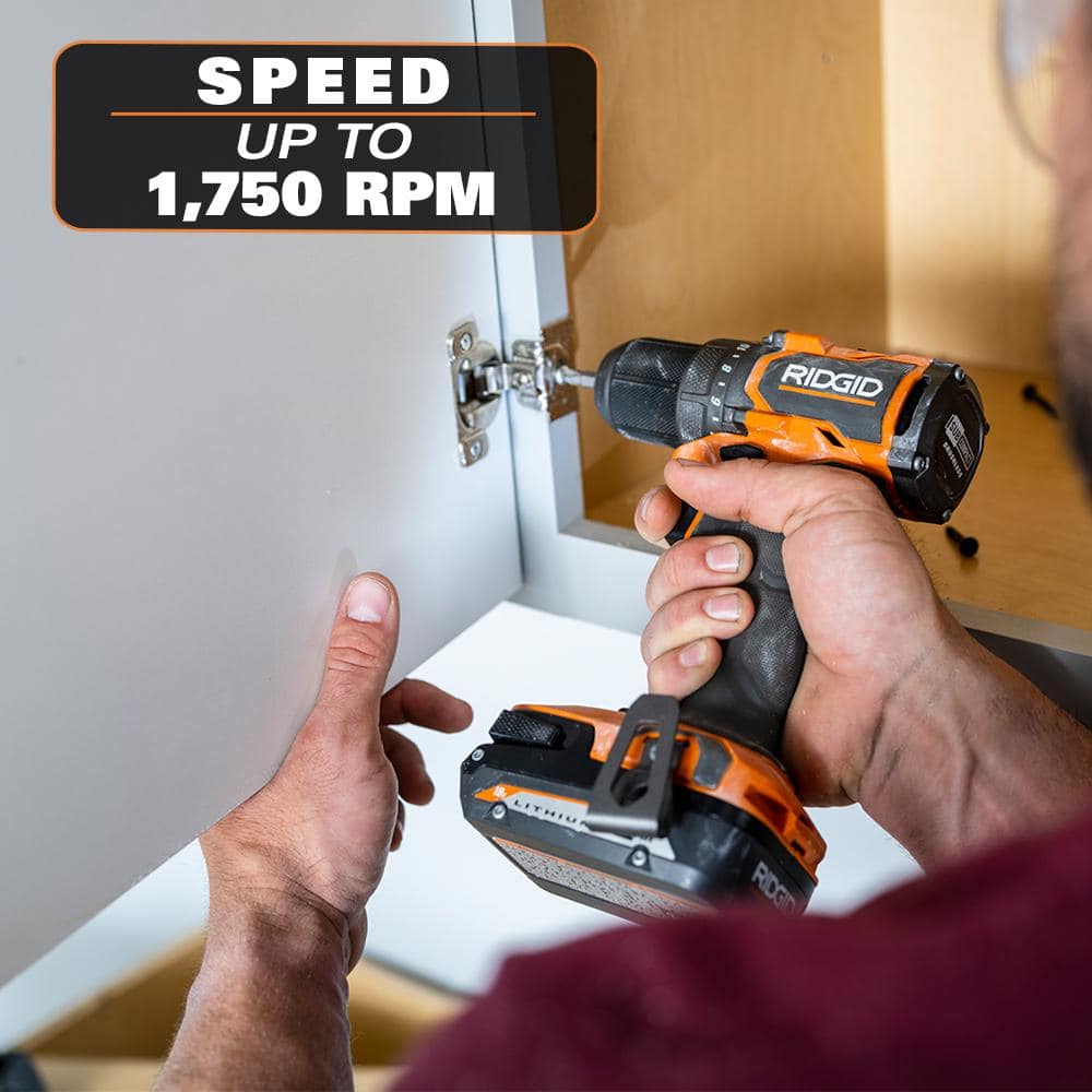18V SubCompact Brushless Cordless 1/2 in. Drill/Driver Kit with (2) 2.0 Ah Batteries, Charger, and Tool Bag - Image 6