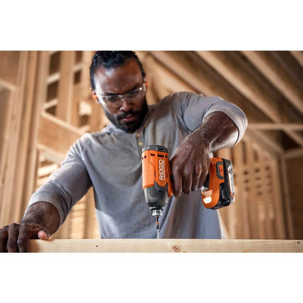18V Cordless 6-Tool Combo Kit with 2.0 Ah Battery, 4.0 Ah Battery, Charger, and Bag - Image 6