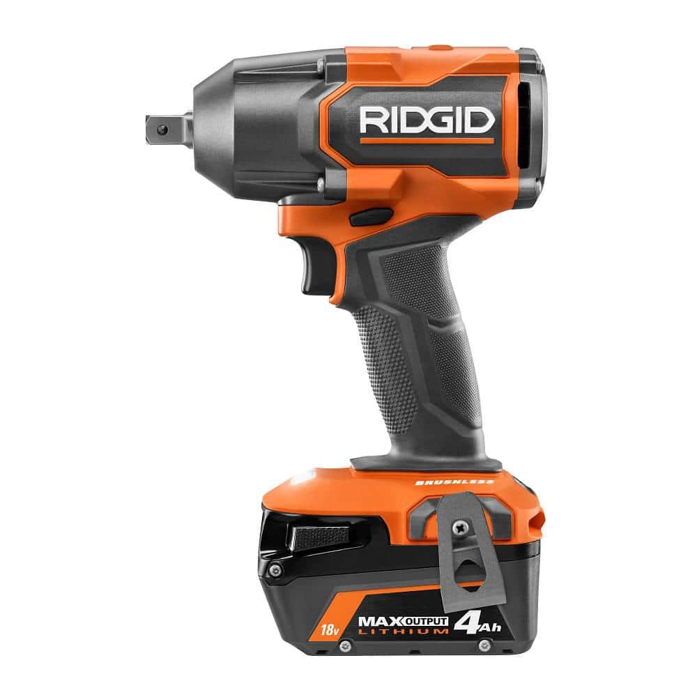 18V Brushless 4-Mode 1/2 in. Mid-Torque Impact Wrench Kit with Pin Detent, 4.0 Ah MAX Output Battery, and Charger - Image 7