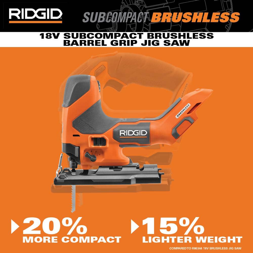 18V SubCompact Brushless Cordless Barrel Grip Jig Saw (Tool Only) - Image 3
