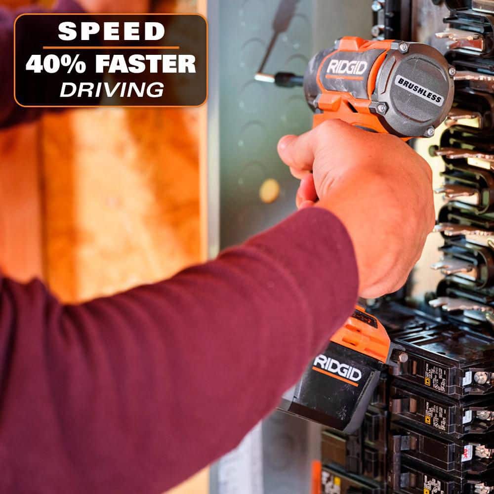 18V Brushless Cordless 4-Mode Impact Driver Kit with 2.0 Ah MAX Output Battery, Charger, and Case - Image 6