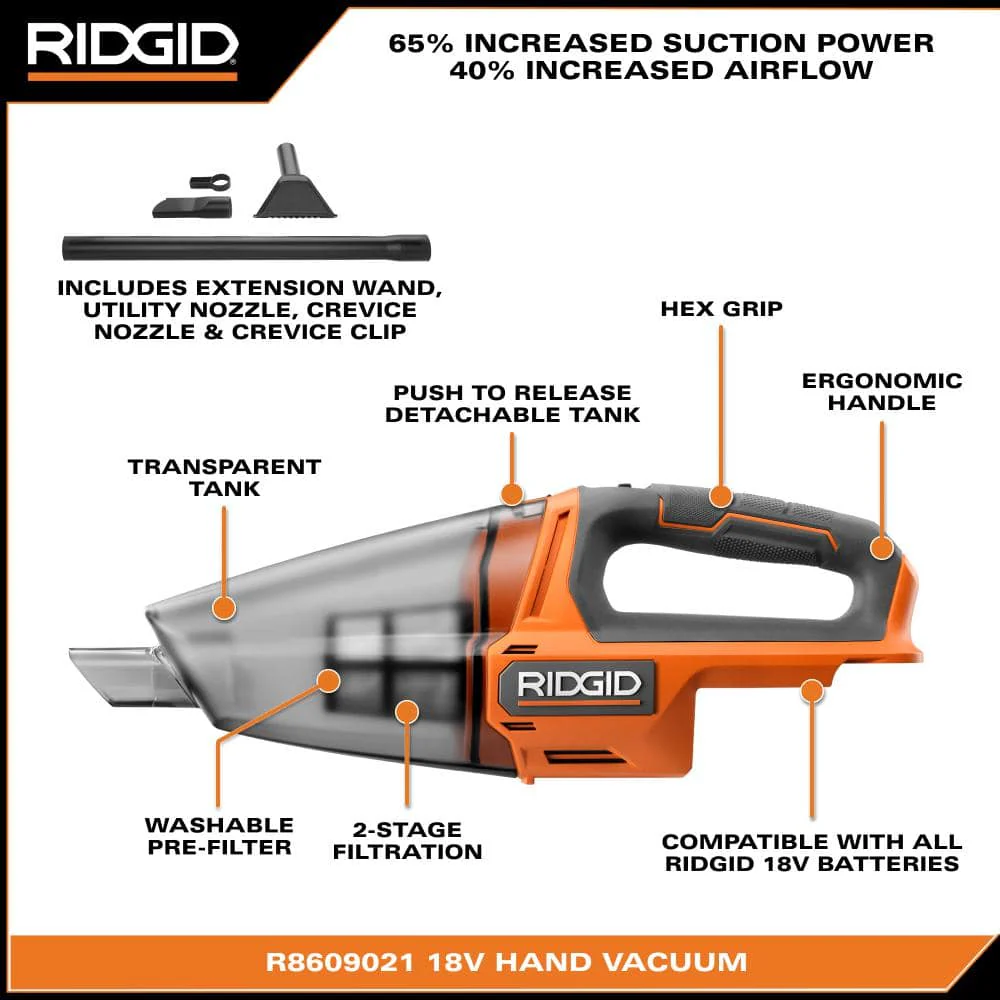 18V Cordless Hand Held Vacuum (Tool Only) - Image 3