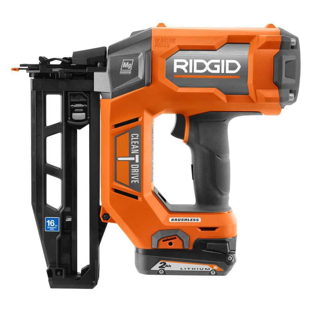 18V Brushless Cordless 16-Gauge 2-1/2 in. Straight Finish Nailer (Tool only) - Image 12