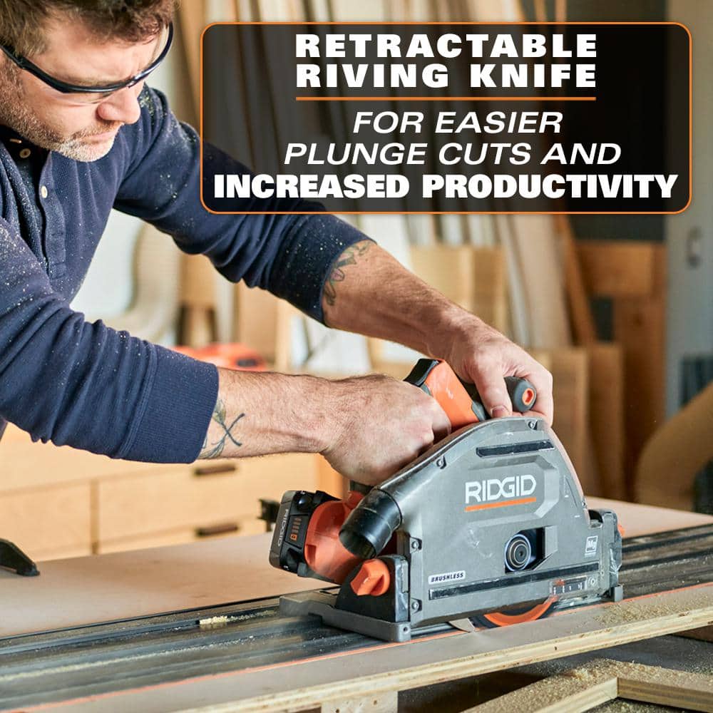 18V Brushless Cordless 6-1/2 in. Track Saw (Tool Only) - Image 8