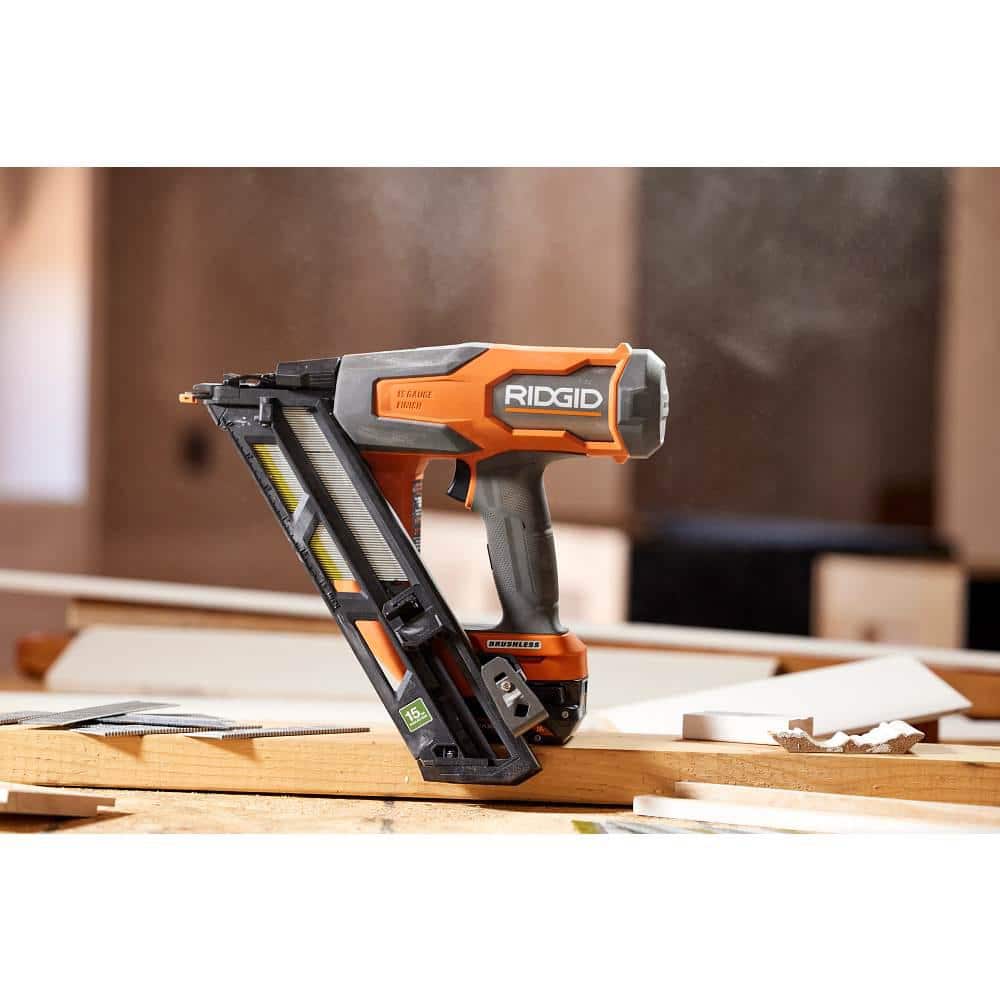 18V Brushless Cordless 15-Gauge Angled Finish Nailer (Tool Only) - Image 12