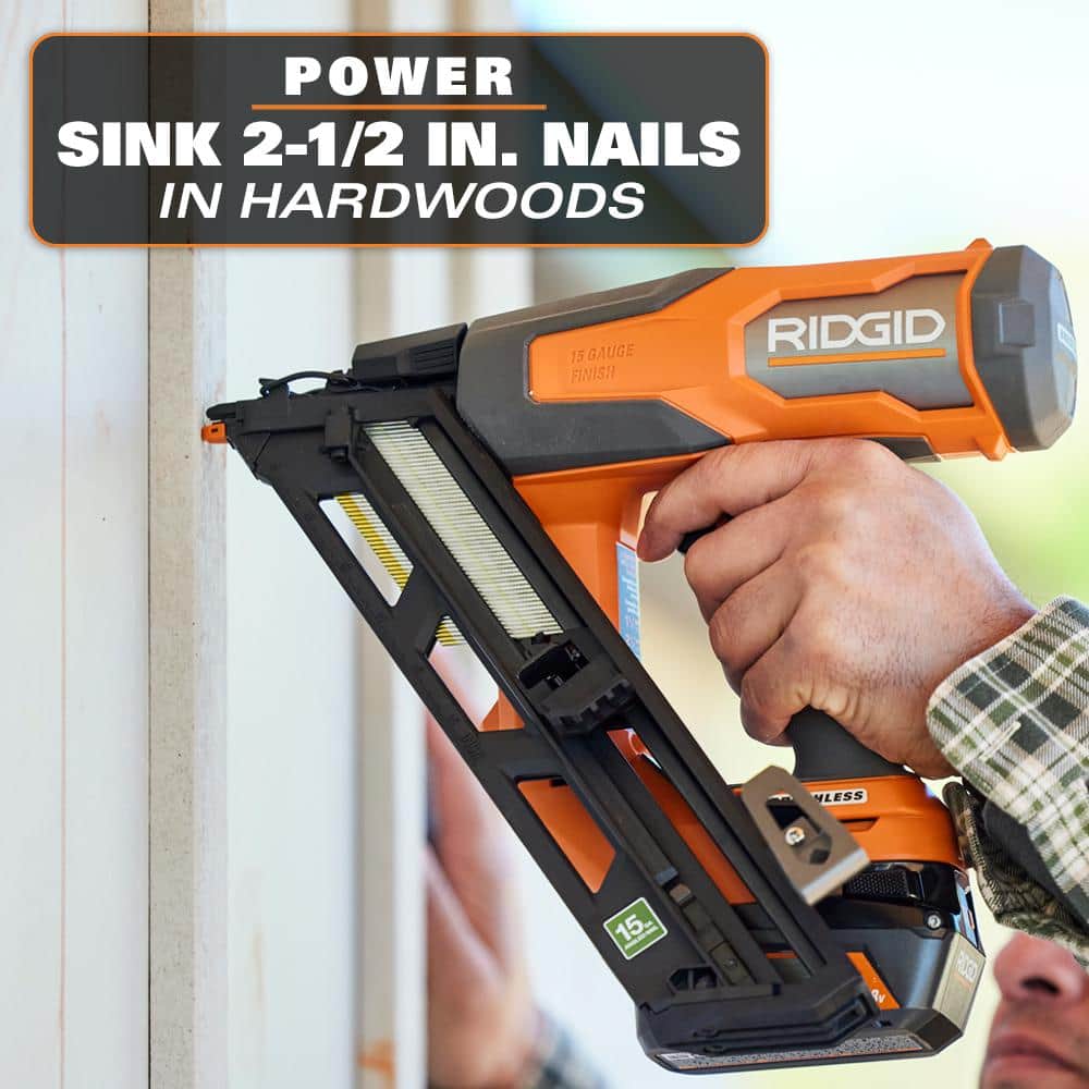 18V Brushless Cordless 15-Gauge Angled Finish Nailer (Tool Only) - Image 7